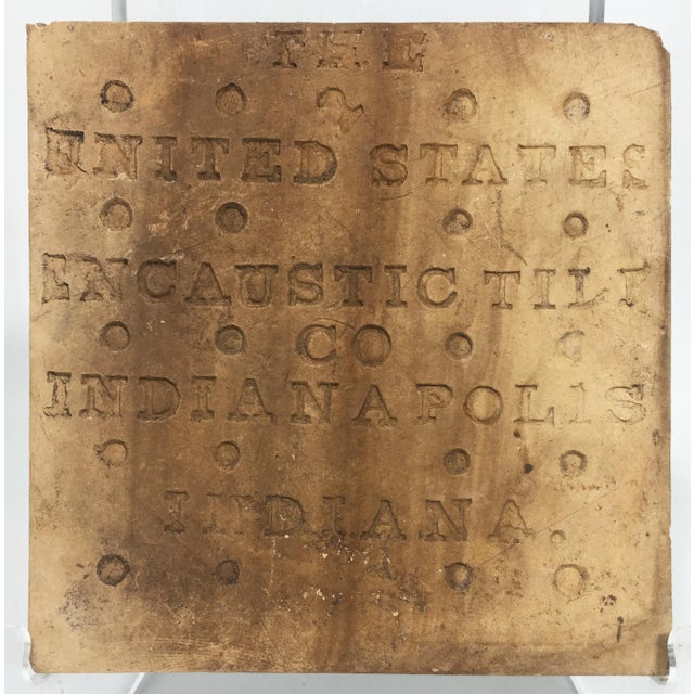 Late 19th Century 19th Century Encaustic Gothic Revival Tile - 1 of 2 For Sale - Image 5 of 6