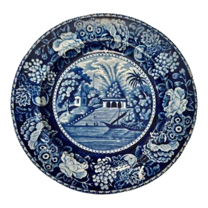 Transfer Ware Plate by Staffordshire