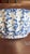 Antique American Blue & White Spongeware Bowl, Circa 1890–1900 For Sale - Image 4 of 14