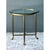 Brass Vintage Brass and Glass Hoof Footed Side Table After LaBarge For Sale - Image 8 of 12