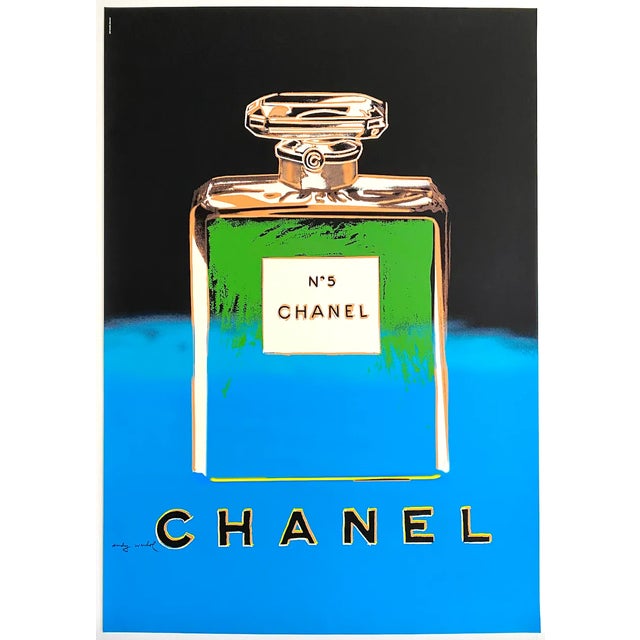 Andy Warhol Vintage 1997 Fine Art Silkscreen Print Large Pop Art Poster " Chanel No. 5 " 1985 For Sale - Image 13 of 13