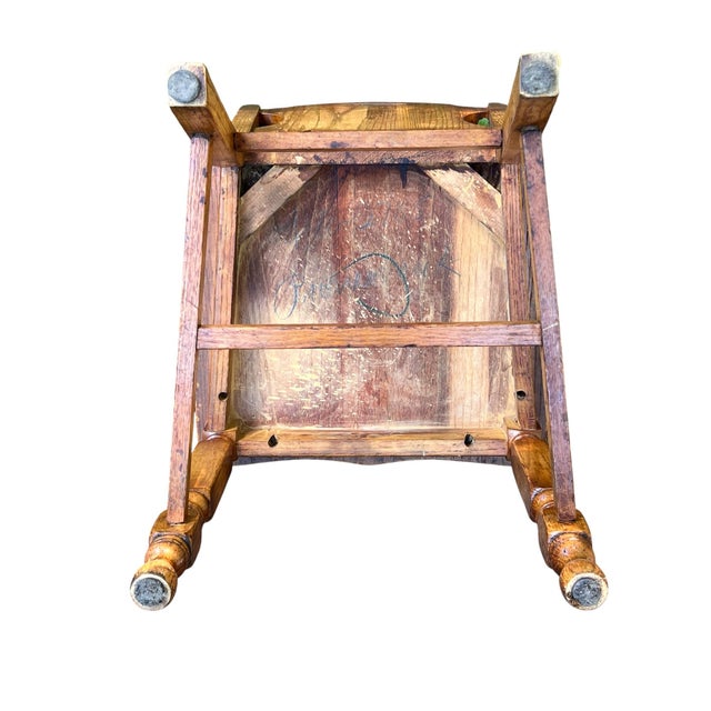 Arts & Crafts Early 20th Century Carved Wooden Dining Chairs - Set of 6 For Sale - Image 3 of 12