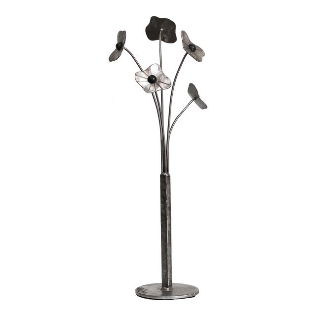 Bouquet - Steel Floral Sculpture Original Artwork by Granville Beals For Sale