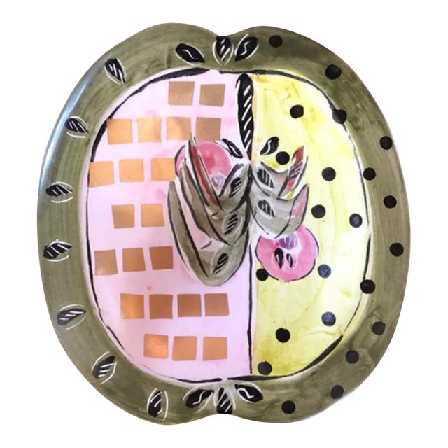 Posey Bacopoulos Studio Pottery Serving Bowl Dish For Sale