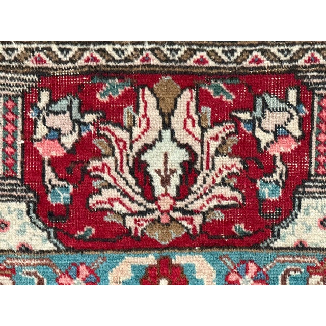 8 Ft × 11 Ft Bakhtiari Style Garden Panel Area Rug, Vintage For Sale - Image 9 of 12