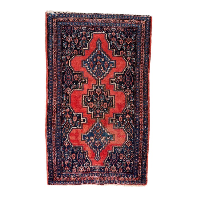 1920s, Antique Persian Senneh Rug 1' X 3' For Sale