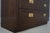 Henredon Campaign Style Oak 2 Over 2 Drawer Chest For Sale - Image 10 of 18