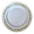 Vintage Towne House "Spring" 3094 Dinner Plate • Yellow Floral Band & Silver Trim • 10 3/8” For Sale