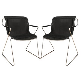 Set of Penelope Chairs attributed to Charles Pollock for Castelli, Italy, 1982 For Sale