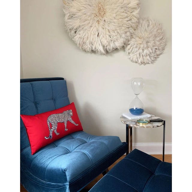 Red Leopard Lumbar Pillow Chairish