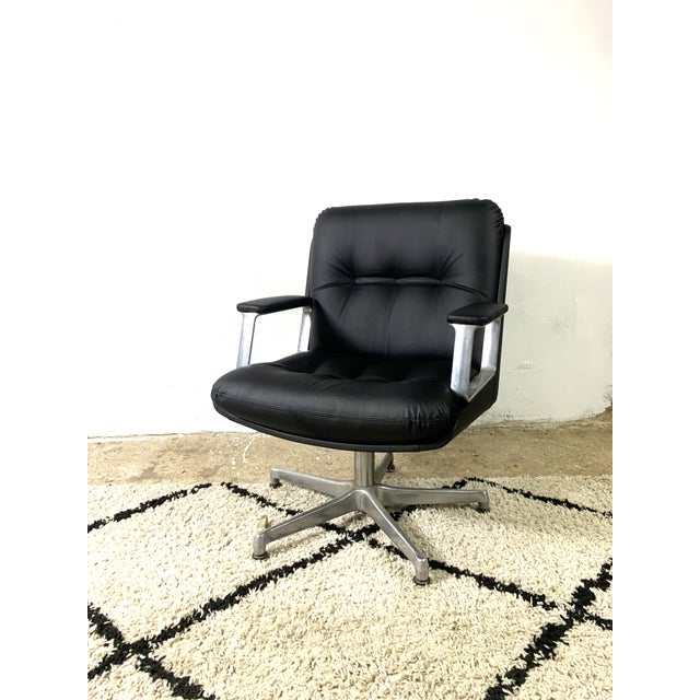 Italian Design Office Leatherette Armchair by Vaghi For Sale - Image 13 of 13