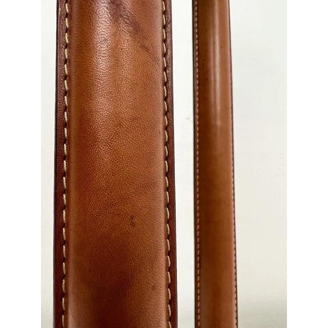 Leather and Bronze Table Lamps in the style of Jacques Adnet, 1950s, Set of 2 For Sale - Image 10 of 12