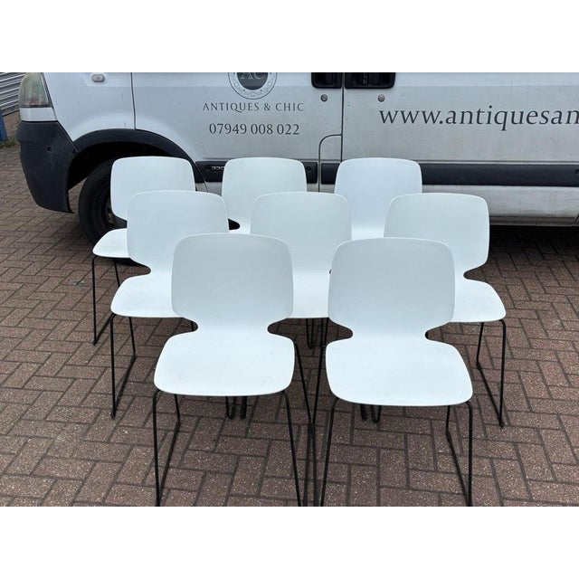 Vintage Dining Chairs, Set of 8 For Sale - Image 4 of 9