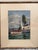 Art Nouveau 1960s Mediterranean Coastal & Village Scenes Original Watercolor in Custom Silver Leaf Frame - Unknown Artist For Sale - Image 3 of 3