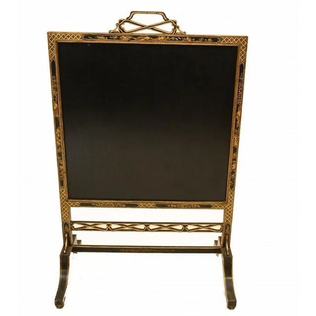 Regency Chinoiserie Lacquer Screen Tapestry, 1840 For Sale - Image 12 of 13