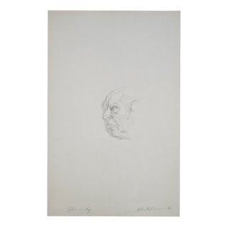 Giacometti, Head of Igor Stravinsky, 1963, Lithograph For Sale
