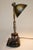 1910s Rare Arts Crafts Bradley Hubbard Brass Tilt Shade Pen Inkwell Cast Iron Student Table Lamp For Sale - Image 11 of 13