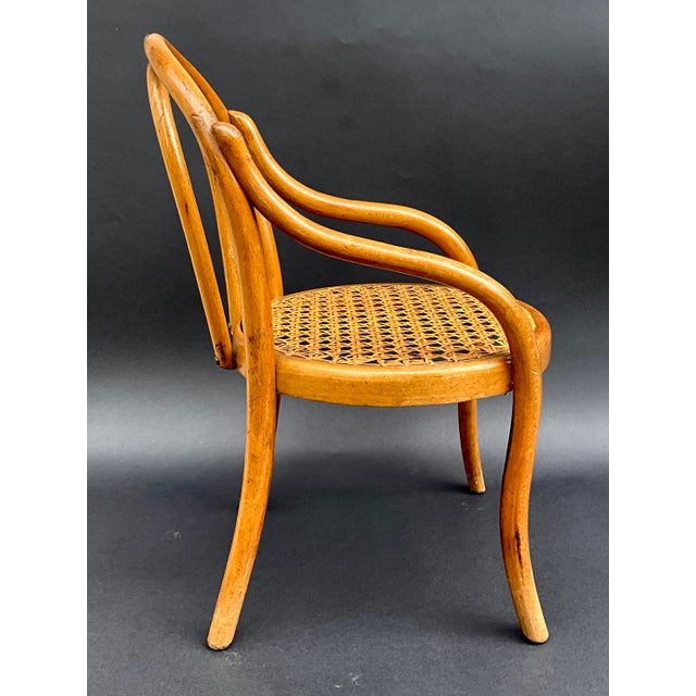 Early 20th Century Antique Bentwood Doll Chair attributed to Thonet, 1900 For Sale - Image 5 of 9