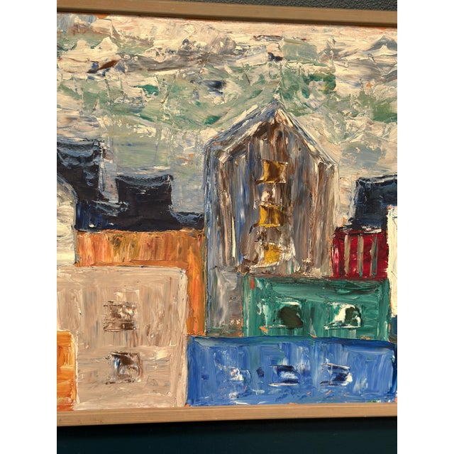 Kai Nielsen, Houses, 1960s, Oil on Panel For Sale - Image 9 of 18