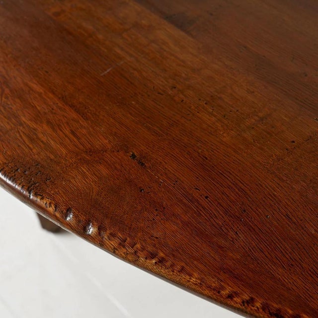 1960s Belgian Oak Gate-Leg Table For Sale - Image 4 of 9