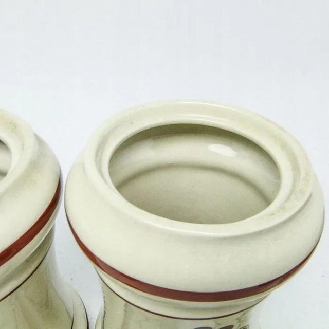 Art Deco Grains Container, Czechoslovakia, 1950s, Set of 2, in Worn conditions. Designed 1950 to 1959