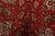 Red Tabriz Rug 10’2” X 11’5” Red Wool Vintage Traditional Hand-Knotted Carpet For Sale - Image 8 of 15