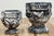Mid 20th Century Vintage Greek Key and Grape Motif Concrete Planter Pair For Sale - Image 5 of 9