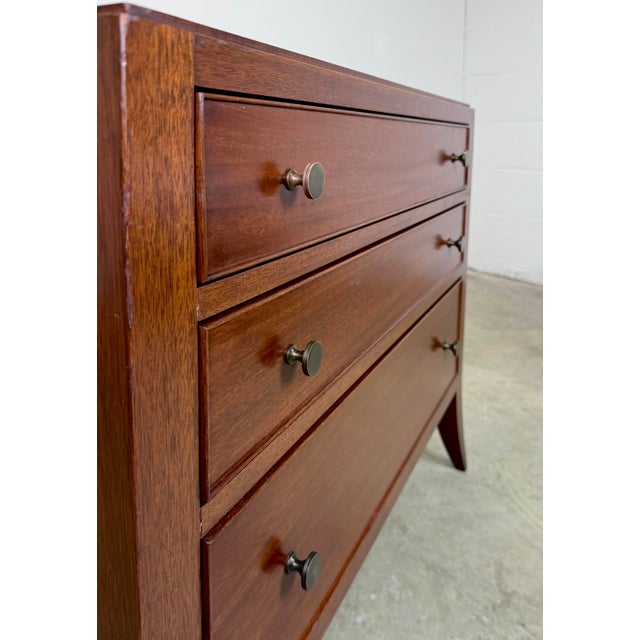 Vintage Barbara Barry / Baker Style Mahogany Commode / Side Table / Nightstand For Sale - Image 12 of 12