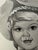 American 1940s Original Signed Graphite Illustration of Smiling Child in Bonnet, 11 × 8.5 In. For Sale - Image 3 of 7