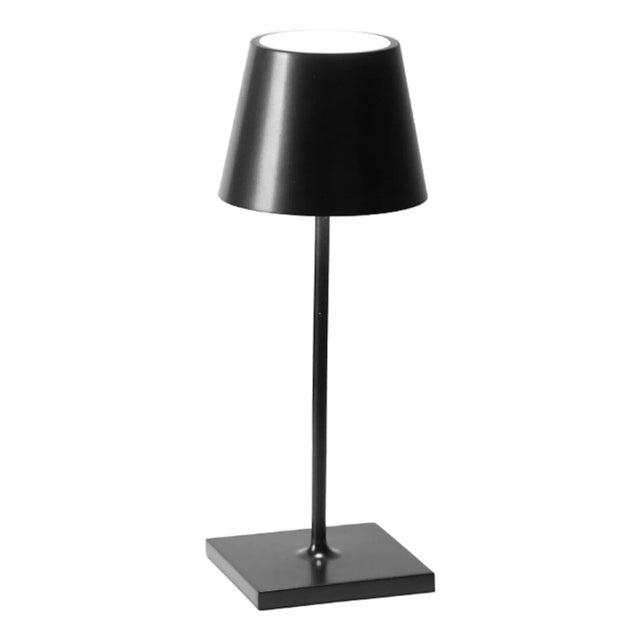 Zafferano Poldina Pro Mini Cordless Lamp in Black For Sale