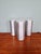 Set of three space age tubular ceiling lights in brushed aluminum and pressed glass, produced by the german manufacturer...