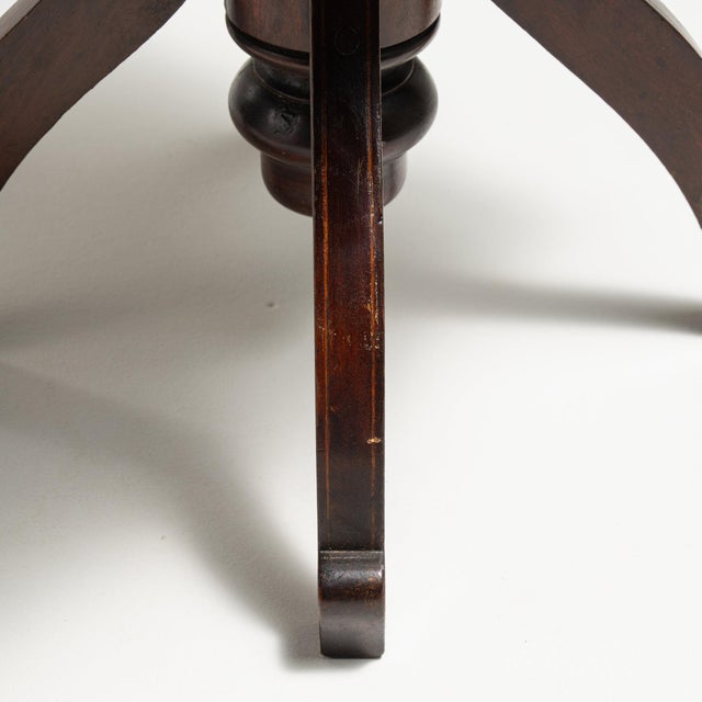 Brown 19th Century France Brown Wood Lounge Chair For Sale - Image 8 of 10