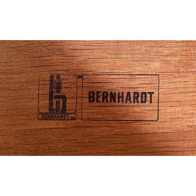 Benhardt Pecan Campaign Mid-Century Bachelor's Chests, a Pair For Sale - Image 12 of 15