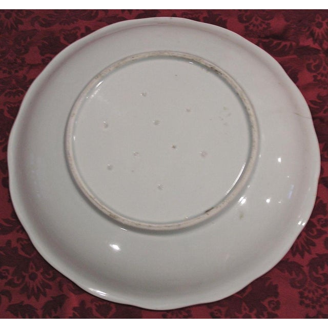 Early Edo Period Japanese 12.75 Inch Shallow Bowl With Carp and Waves For Sale - Image 4 of 7