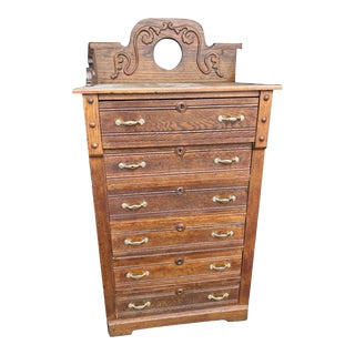 Antique 1900’s Tall Chest of Drawers For Sale