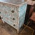 Late 19th Century English Blue and White 3 Drawer Italian Style Commode With Rosette Round Handles For Sale - Image 13 of 18