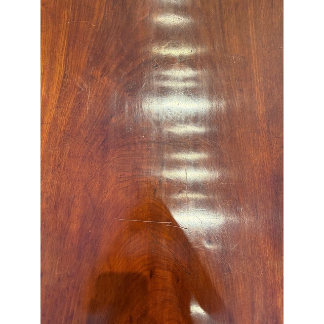 19th Century Antique Mahogany Federal Style Drop Leaf Table For Sale - Image 4 of 12