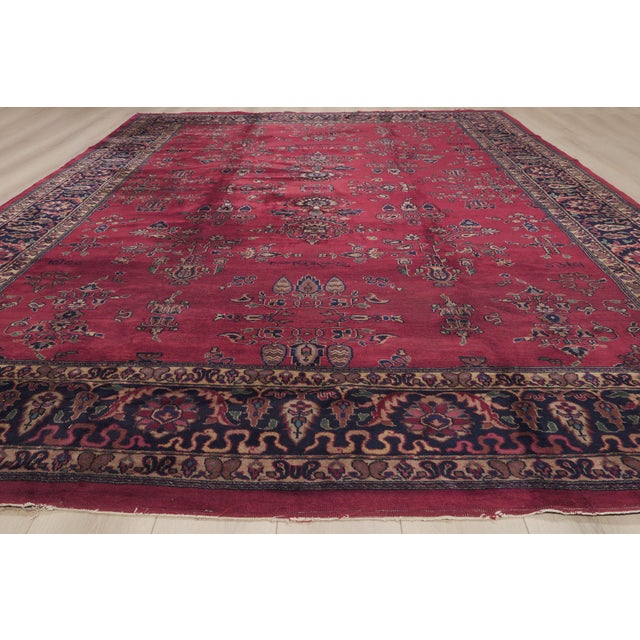 Antique Turkish Sparta Rug, 09'09 X 13'05 For Sale - Image 11 of 12
