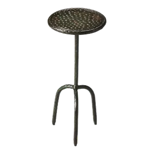 Founders Iron Accent Table, Bronze, Gray, Silver