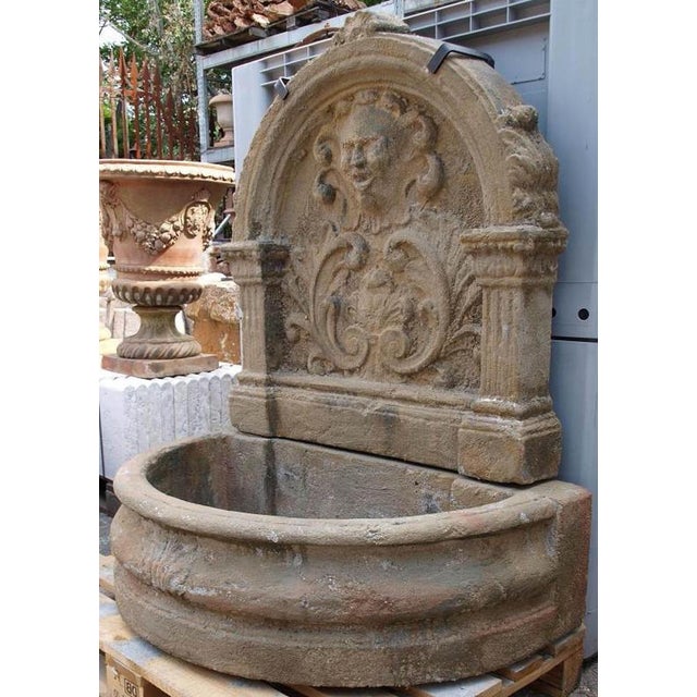 Baroque Antique Italian Fountain, Malta, Late 19th Century For Sale - Image 3 of 7