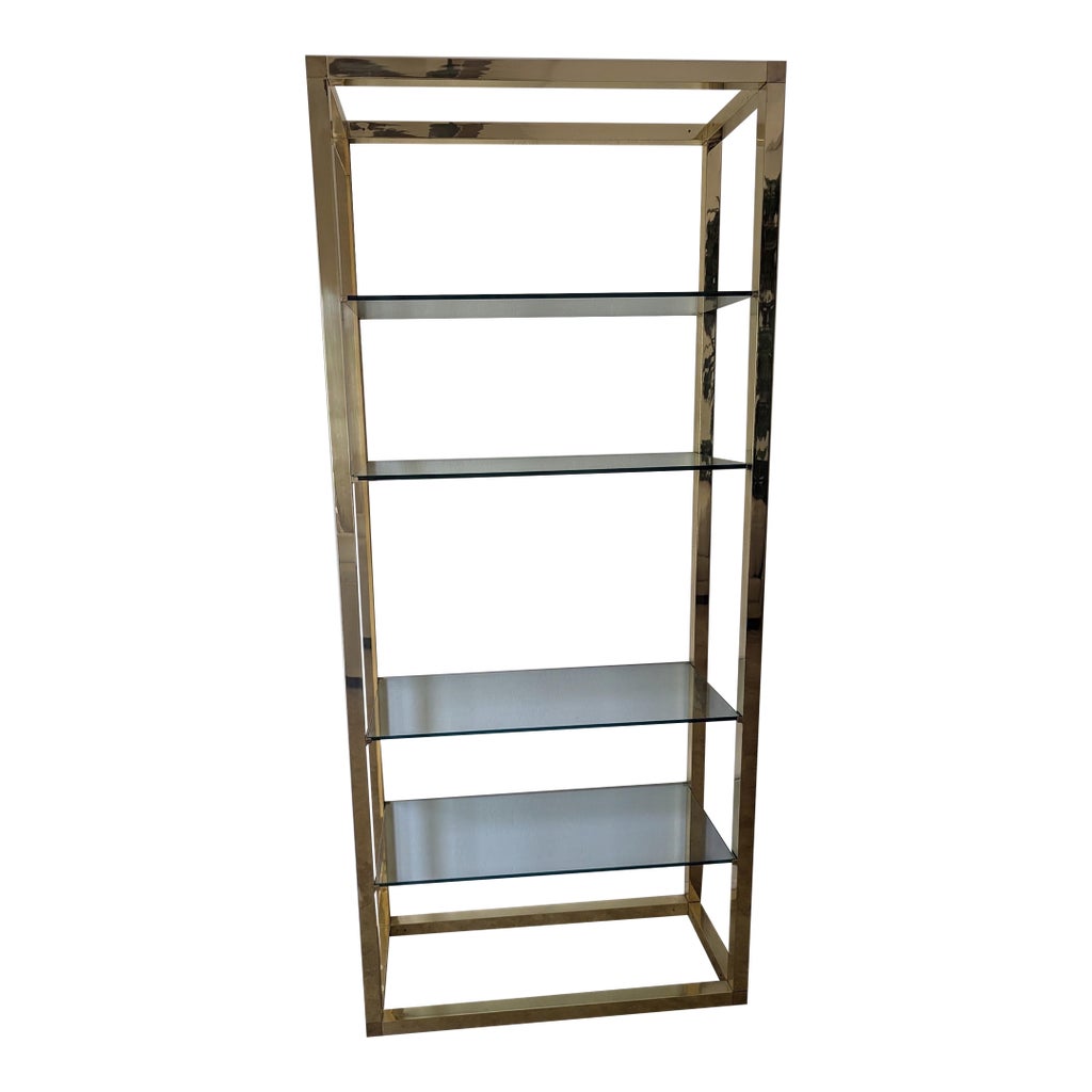 Vintage Glass Shelving | Chairish