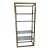 Vintage Etagere Glass and Brass Hollywood Regency For Sale