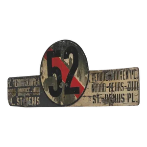 1950s Belgian Transportation Sign