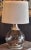 1970s Large Table Lamp in Smoked Glass and Silvered Metal, 1970 For Sale - Image 5 of 11