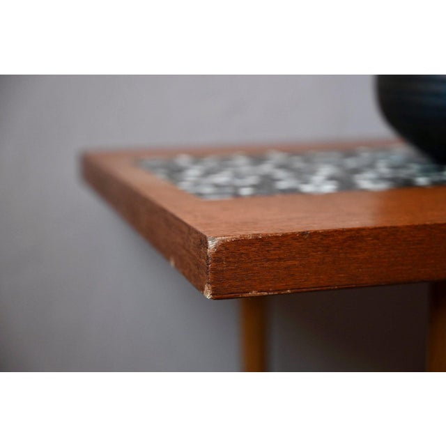 Coffee Table with Teak Spindle Base and Ceramic Mosaic, 1970s For Sale - Image 16 of 18