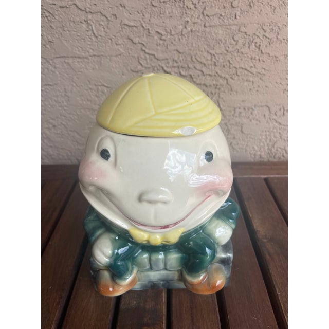Mid-Century Modern Mid Century Brush McCoy Pottery Humpty Dumpty Beanie Hat, W18 Cookie Jar For Sale - Image 3 of 10