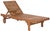 Newport Chaise Lounge Chair with Side Table, Natural/Navy Cushion For Sale - Image 10 of 10