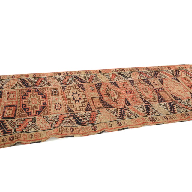 Mid 20th Century Vintage Faded Turkish Runner Rug For Sale - Image 4 of 7