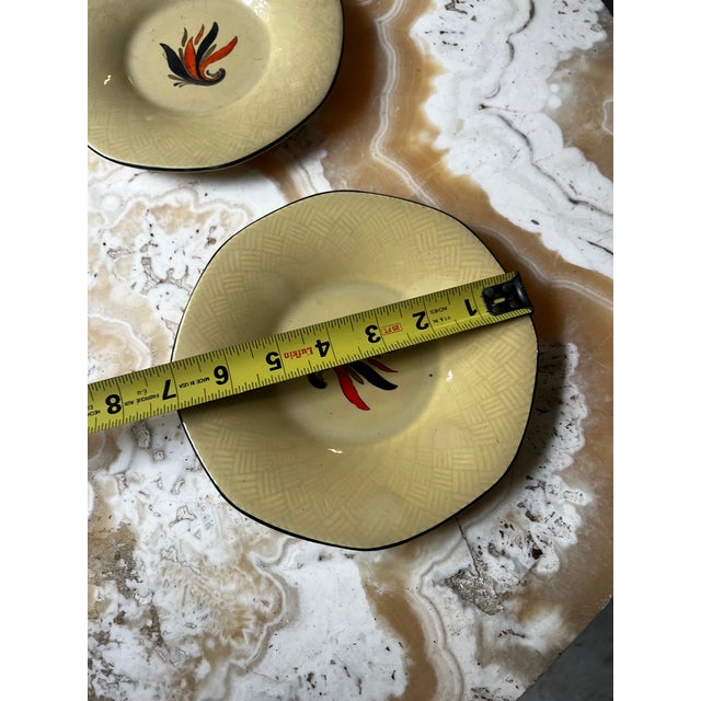 Mid-Century Modern Pair of Small Ceramic Swedish Decorative Plates For Sale - Image 3 of 5