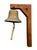 Bronze Early 20th Century Bronze Ship / Temple Bell With Teak Wood Bracket For Sale - Image 8 of 18